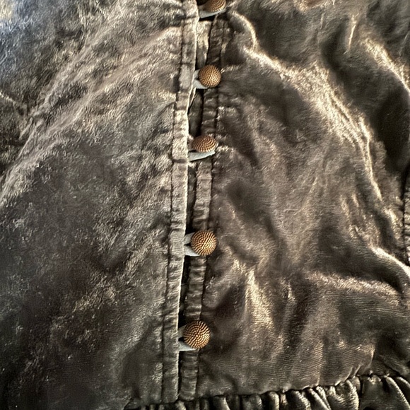 Anthropologie Holding Horses Pullover Green Velvet dress size small - Picture 8 of 9